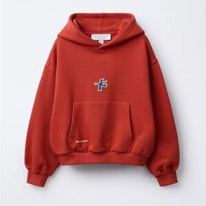 Zara Kids Red Graphic Hoodie Size 7/8 ORDZ EUC
